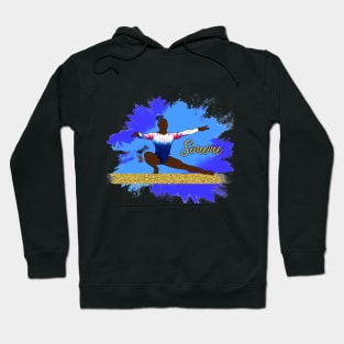 Simone Biles Silhouette Art Hoodie